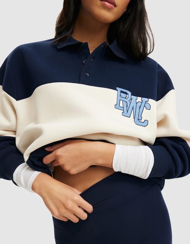 Cotton On Body Active - Plush Graphic Rugby Sweatshirt