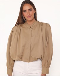 Petal & Pup - Rory Bubble Hem Jacket - Khaki