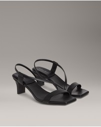 Calvin Klein - Leather Heeled Sandals