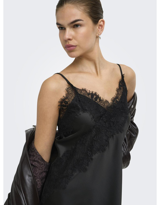 ONLY - Indona Satin Lace Dress