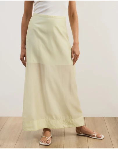 Atmos&Here - Lola Organza Sheer Maxi Skirt