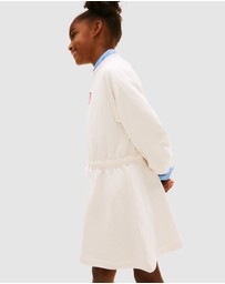 Tommy Hilfiger - Heart Embroidery Drawstring Waist Sweatshirt Dress - Kids
