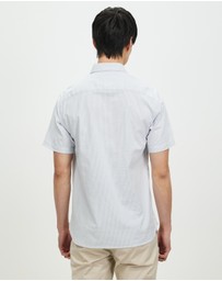 Tommy Hilfiger - 1985 Flex Oxford Stripe SS Shirt