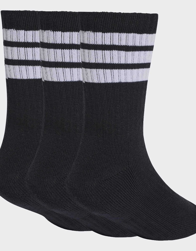adidas Performance - Kids 3-Stripes Cushioned Crew Socks 3 Pair Pack