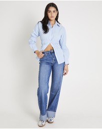 Subtitled - Demi Fold Hem Denim Jeans
