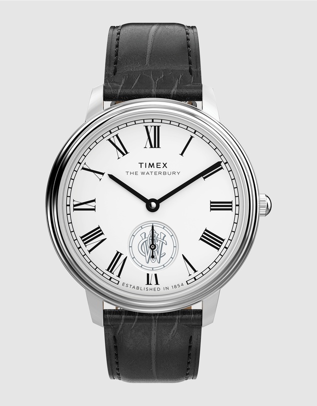 TIMEX - Waterbury Metropolitan Sub-Second 39mm Leather Strap Watch