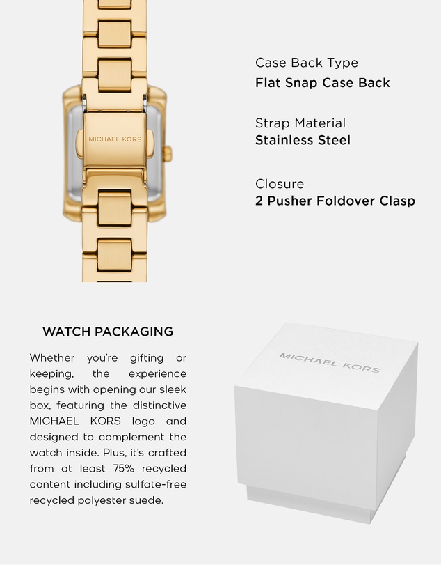 Michael Kors - Emery Gold Tone Analogue Watch