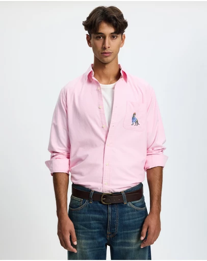 Polo Ralph Lauren - Custom Fit Dog-Embroidered Oxford Shirt