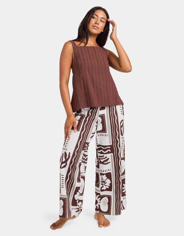 Roxy - Womens Cowrie Elastic Waist Pants