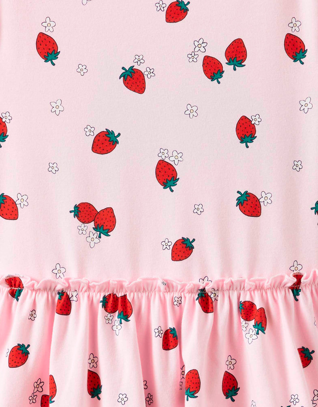 Cotton On Kids - Boat Neck Frill Short Sleeve Dress