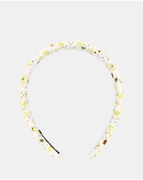 Morgan & Taylor - Holly Kids Spring Florals Headband in Peach Orange