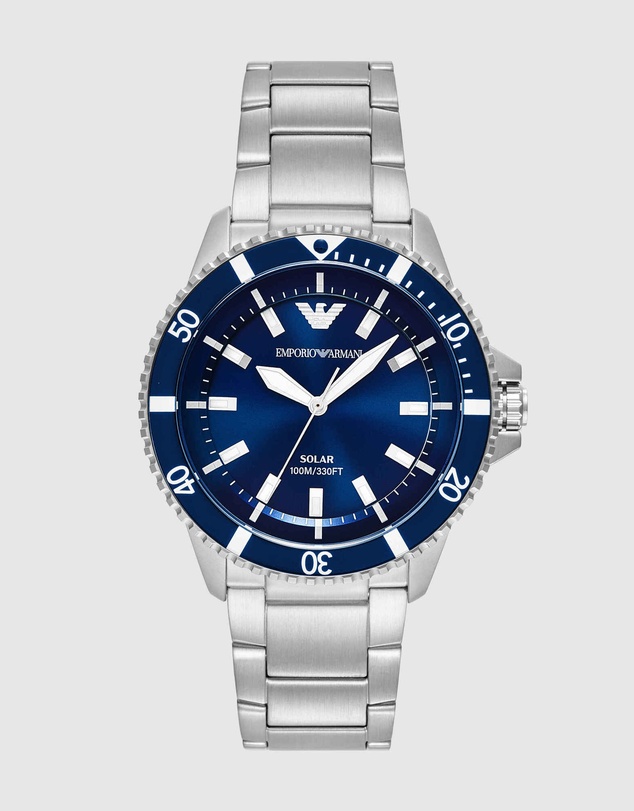 Emporio Armani - Silver Tone Analogue Watch