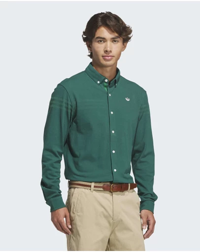adidas Originals - Originals Twistknit Button Up Polo Shirt Mens