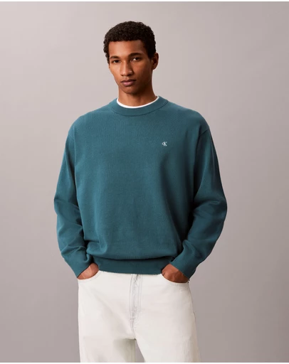 Calvin Klein Jeans - Relaxed Cotton Monogram Jumper