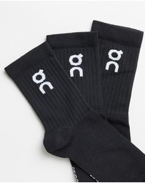 On - 3-Pack Logo High Socks