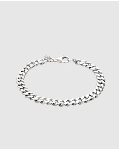 Kuzzoi - ICONIC EXCLUSIVE - Bracelet Male Curb Chain 925 Sterling Silver