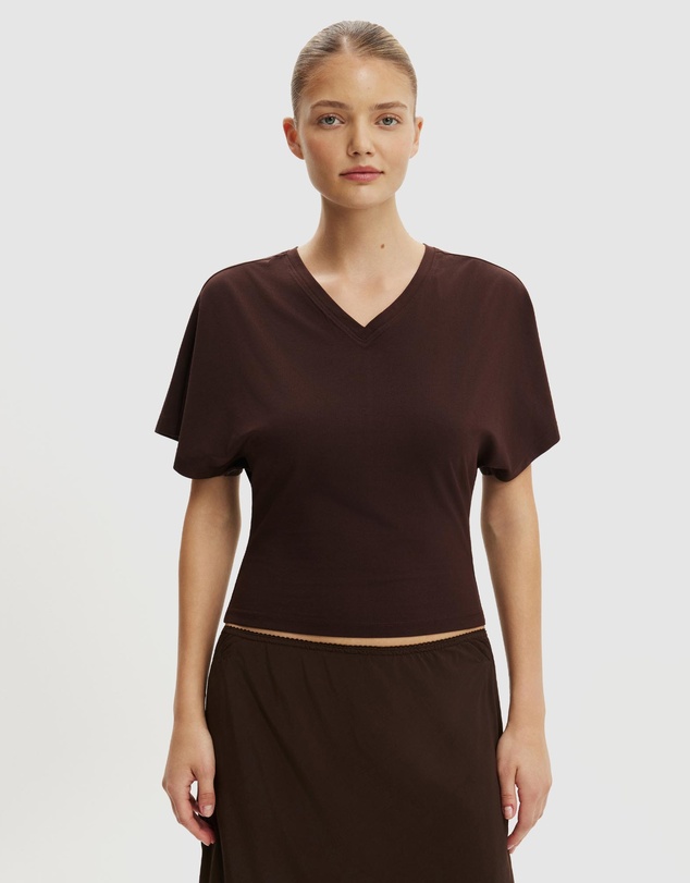 Cotton On - Blair Batwing V Neck Top