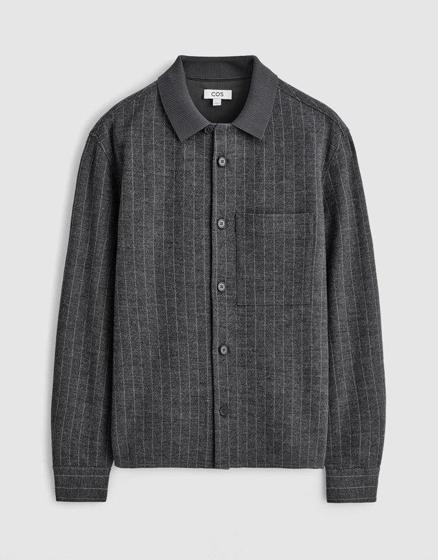 COS - Relaxed Pinstriped Wool-Blend Shirt