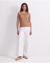 Sportscraft - Elka Cable Short Sleeve Knit