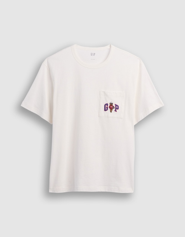 GAP - Relaxed Branan Bear Logo Short Sleeve T-Shirt