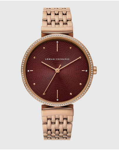Armani Exchange - Rose Gold-Tone Analogue Watch
