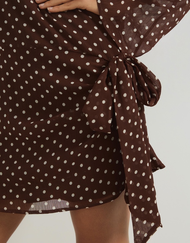 Atmos&Here - Jordi Mini Georgette Spot Dress