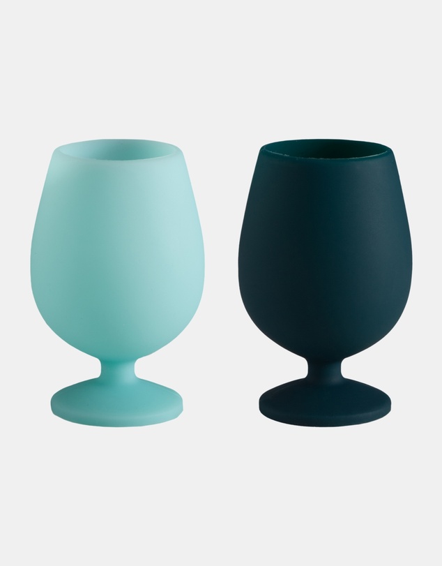 porter green - stemm | silicone unbreakable wine glasses