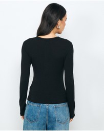 AERE - Maya Henley T-Shirt
