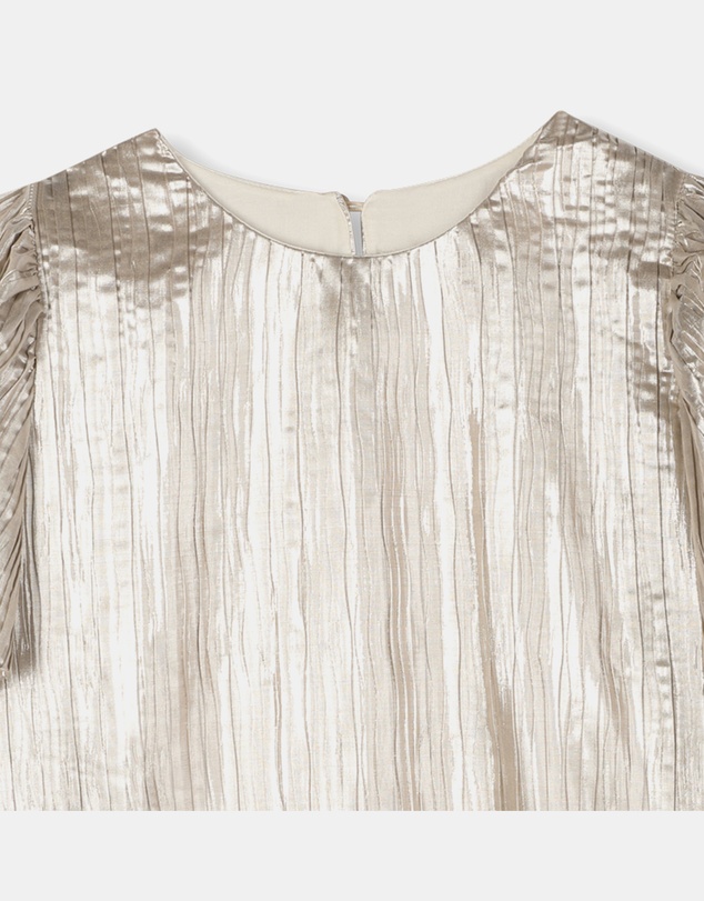 Billieblush - Metallic Pleated Dress - Kids-Teens