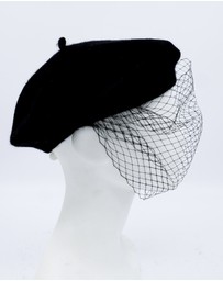 FORD MILLINERY - NIKKI Beret with veil