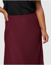 Something 4 Olivia - Luxe Satin Maxi Skirt