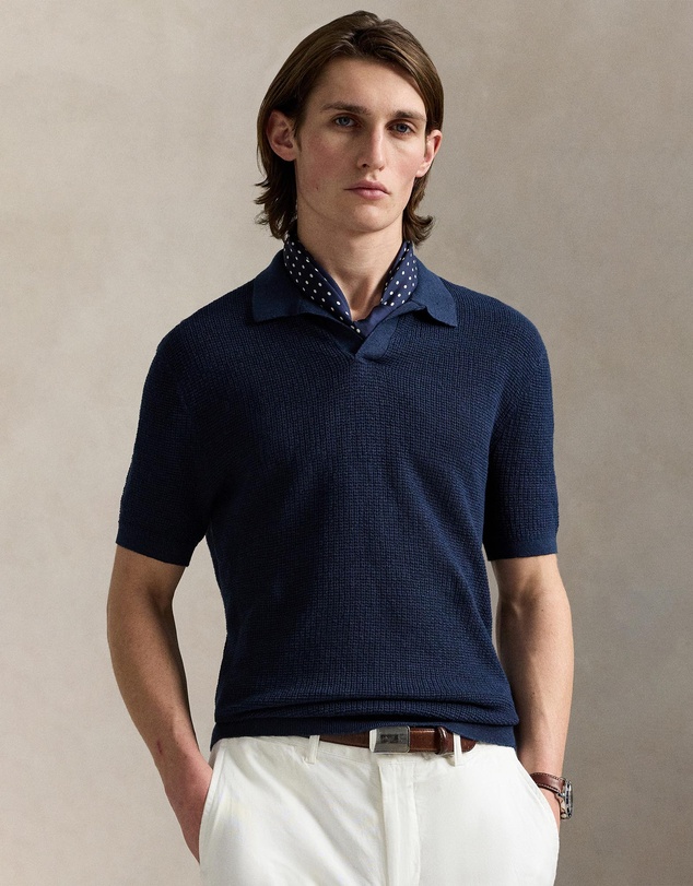 Polo Ralph Lauren - Mesh-Knit Linen SS Sweater