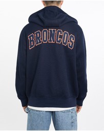 Vintage by The Real Deal - Pre Loved - Vintage NFL Denver Broncos Fleece Lined Hooded Sweatshirt