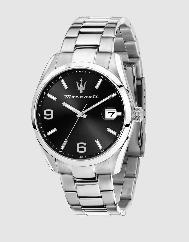 Maserati - Attrazione 43mm Silver Stainless Steel Watch