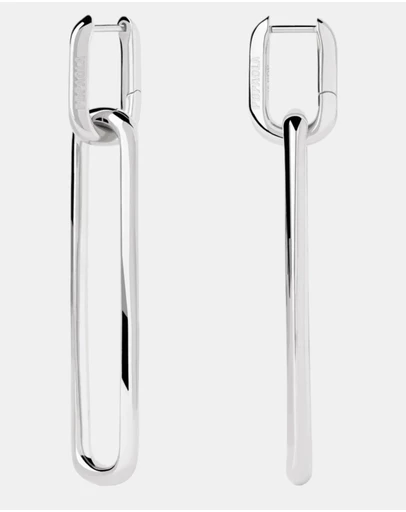PDPAOLA - Rodeo Drop Silver Earrings