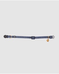 Mog & Bone - Cat Collar - Navy Check Print