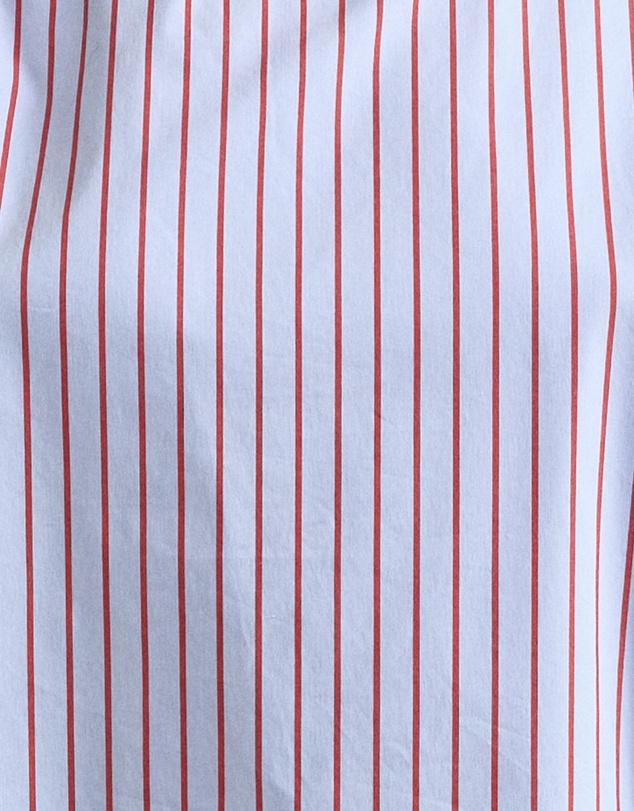 MVN - Side Rouched Striped Top