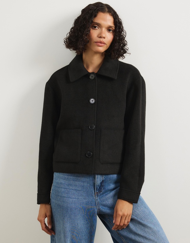 Atmos&Here - Joy Wool Blend Cropped Jacket