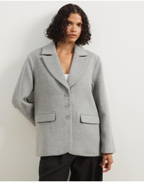 Atmos&Here - Ethel Wool Blend Oversized Blazer