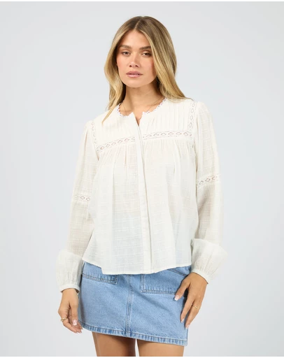 All About Eve - Lark Shirt Vintage White
