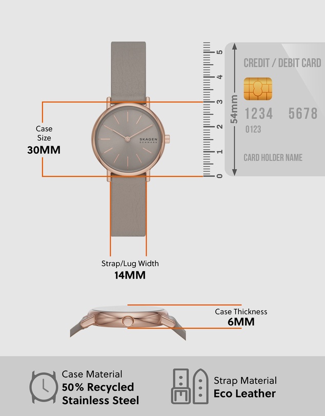 Skagen - Skagen Signatur Lille Grey Watch SKW3060
