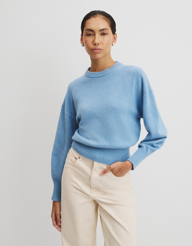 Country Road - Crop Crew Neck Knit