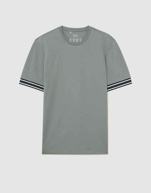 Politix - Curtis Travel Striped Pique Tee
