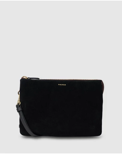 SABEN - Tilly's Big Sis Crossbody Black Suede