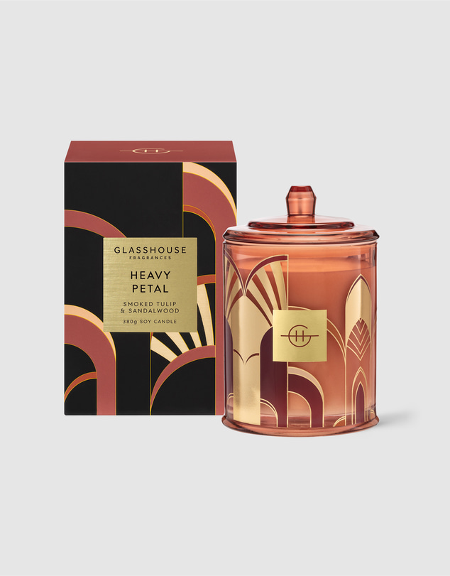 Glasshouse Fragrances - Heavy Petal 380g Soy Candle