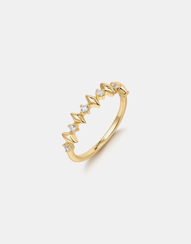 Ania Haie - Ania Haie Gold Multi Sparkle Ring