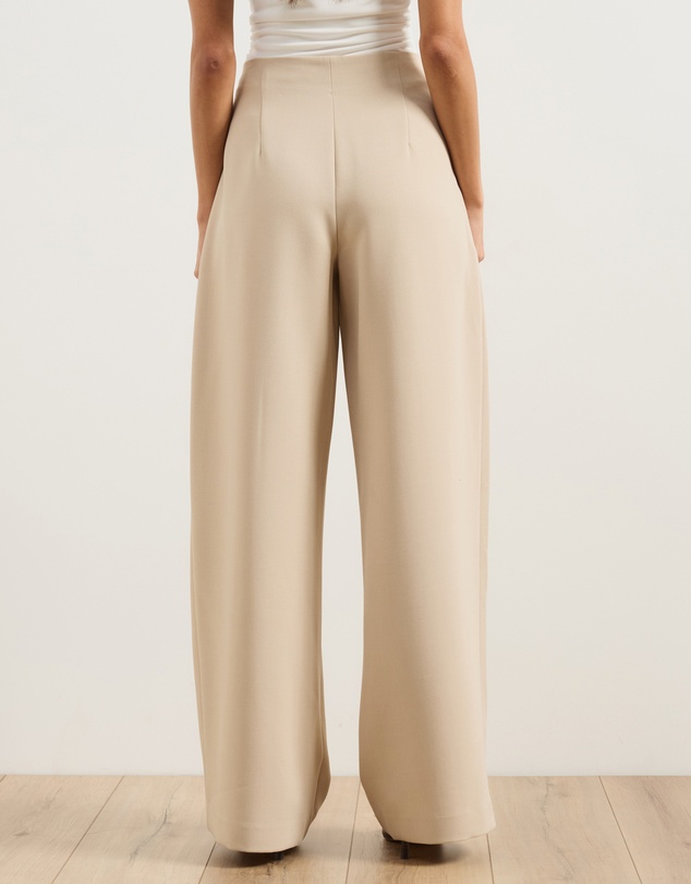 Atmos&Here - Jade High Rise Tailored Pants With Pleats