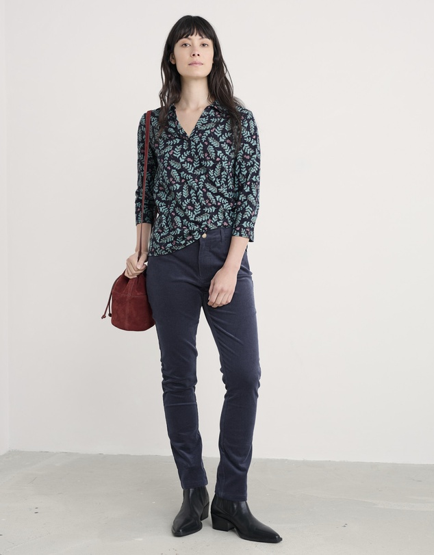 Seasalt - Seasalt Cornwall Navy Wavecrest Shirt