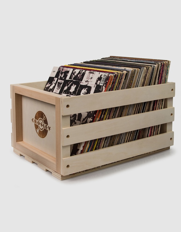 Victrola - Victrola Eastwood II Turntable - Black + Bundled Record Storage Crate
