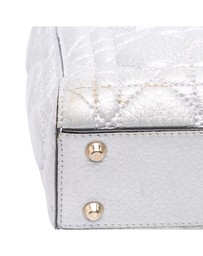 Pre-Loved by Azura Reborn - Pre-Loved Mini Metallic Grained Calfskin Cannage Lady Dior